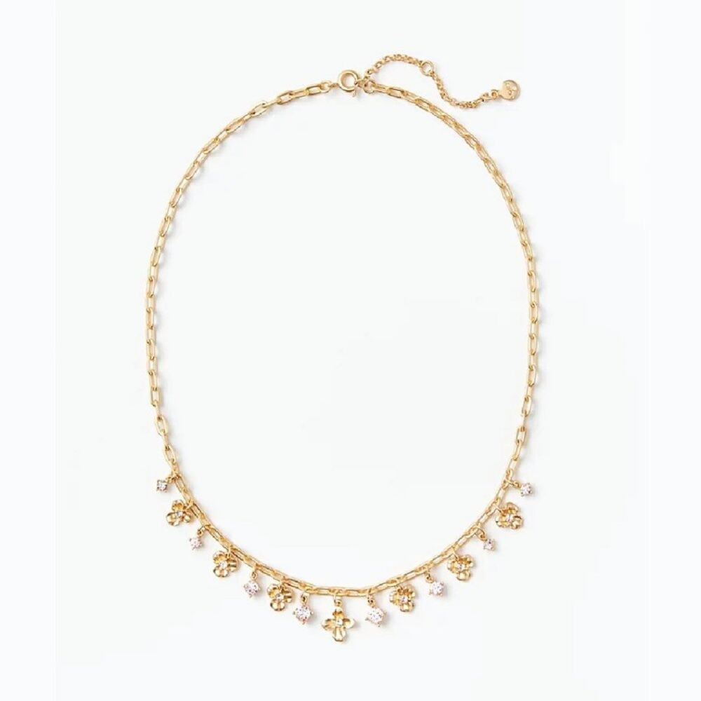 Loft - Women Gold Flower Necklace - Picture 2 of 4